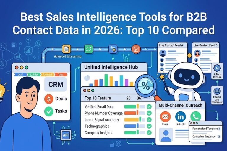Best Sales Intelligence Tools for B2B Contact Data in 2026: Top 10 Compared Intelligence Tools