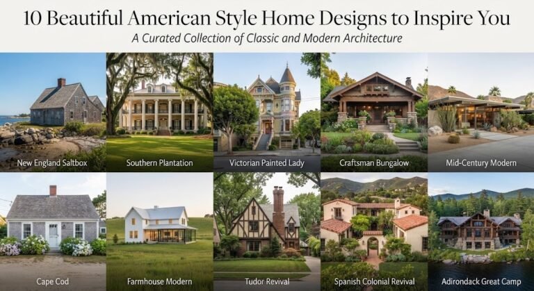 10 Beautiful American Style Home Designs to Inspire You 10 Beautiful American Style Home Designs to Inspire You