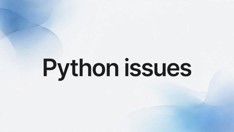 BVOSTFUS Python Issue: Common Causes and Easy Fixes